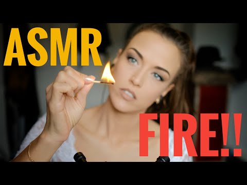 ASMR Gina Carla 🔥 Fire Sounds! Ear to Ear!