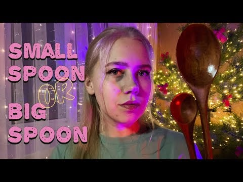 Small spoon or big spoon 🥄 #asmrminuha #asmr