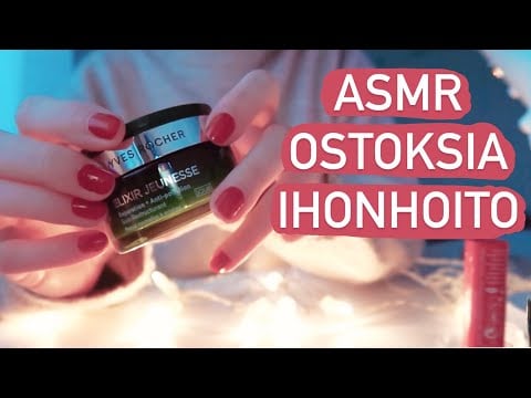 ASMR suomi - uusia ihonhoitotuotteita unboxing & esittely - asmr skin care products unboxing