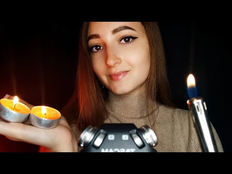 ASMR Fire Sounds, Matches, Lighters, Candles