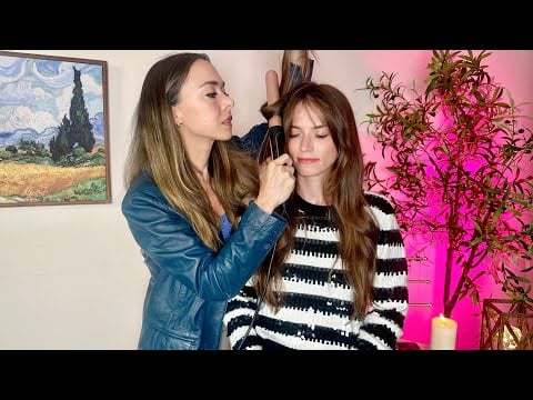 ASMR Perfectionist Hair Styling Role Play, Finishing Touches, Lint Roller, Hair,Makeup Tingles Relax