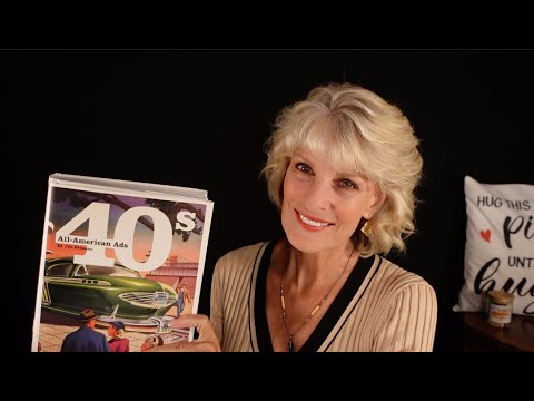 LET'S GO BACK TO THE 1940s! All-American Ads Flip! #asmr #softspoken