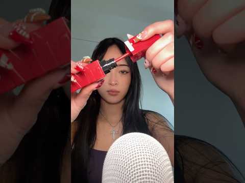 The most BEAUTIFUL red lip #asmr #asmrsounds #mouthwhisper #visualtingle #asmrvideos