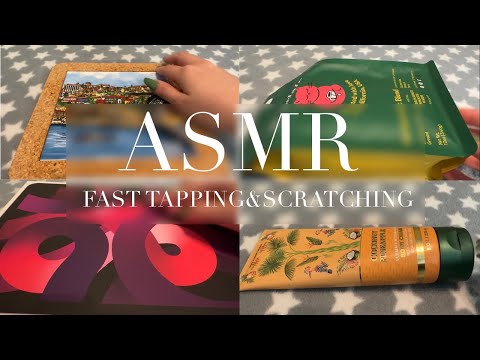 ASMR Fast Not Aggressive Tapping And Scratchy Tapping (no talking)