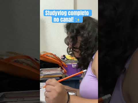 Vlog de estudos!