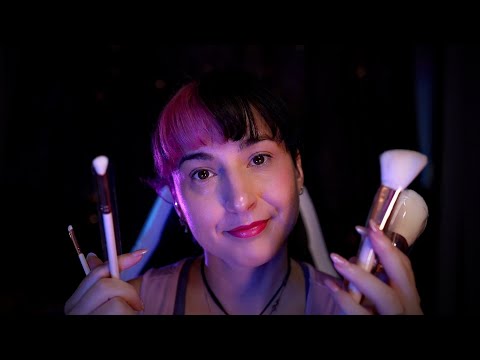 Doing your makeup until you fall asleep asmr