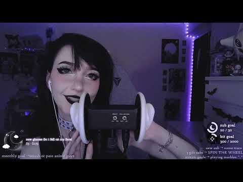LIVE asmr 💜 extra soft whispering & tingles everywhere 💋 !socials