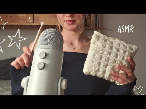 ASMR| mic brushing, energy plucking, whispers, tapping, and more!! ♡♡