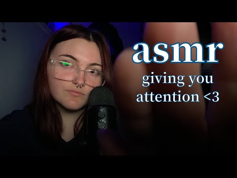 ASMR personal attention (visual triggers, slow whispering, directions + affirmations)