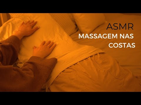 ASMR - MASSAGEM NAS SUAS COSTAS! (PRA VOCÊ DORMIR E RELAXAR) | SOLANGE PRATA