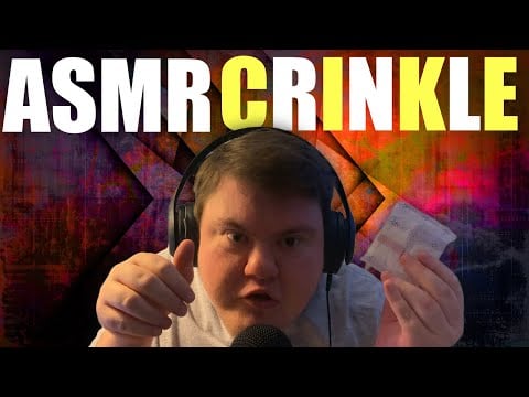 ASMR FULL CRINKLE SOUNDS TINGLY SOUNDS FOR RELAXATION
