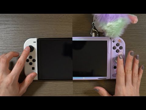 ASMR Accessorizing My Switch OLED (SATISFYING 😌)