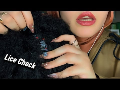 ASMR School Nurse Check Your Hair For Lice (you can’t even focus 🫨) with Scalp Scratching