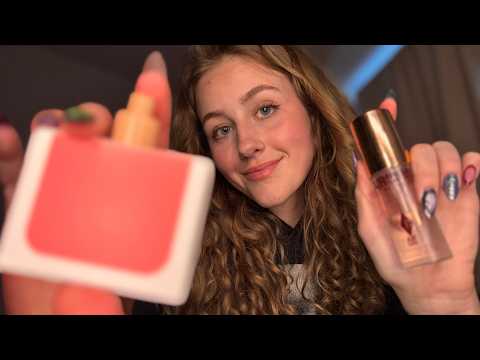 ASMR Trying Different Makeup Techniques on You 💄 Wooden Makeup Tools & Personal Attention