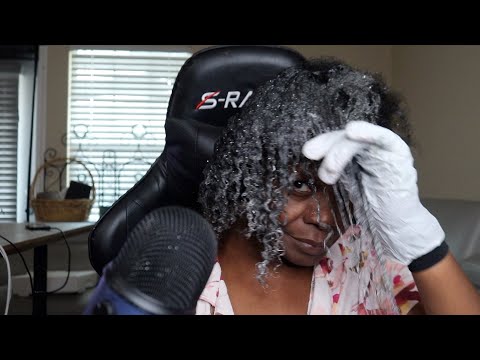 Shampooing / Brushing / Detangling ASMR Natural Hair Sounds