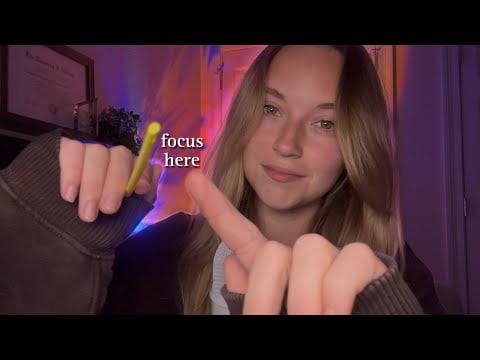 ASMR Visual Focus Triggers to Fall Asleep To🥱 (W/ Eyes Closed, Hand Movements, & Mouth Sounds)
