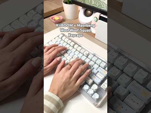 #keyboard #giftedby #kiiboom #cute #aesthetic #desksetup #pcsetup #mechanicalkeyboard