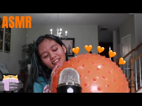 ASMR Orange Spiky Ball Tapping 🧡