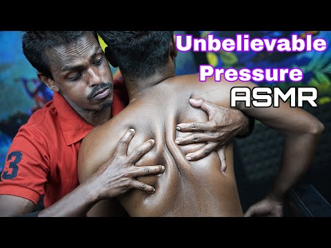 Unbelievable Deep Pressure Body Massage ASMR | Head And Body Massage With Neck Crack ASMR