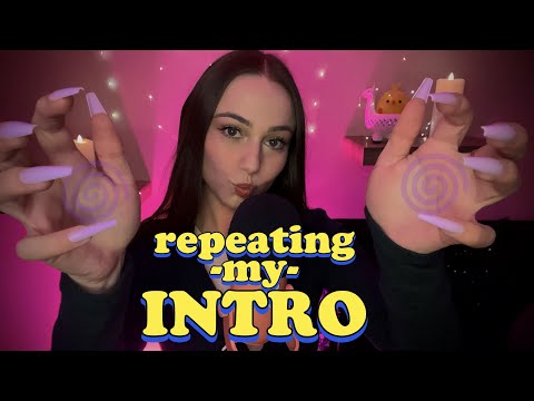 ASMR Repeating My Intro ☆💆‍♀️