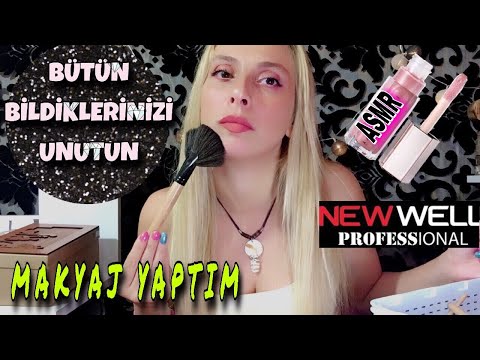 PELİN USULÜ MAKYAJ 💄 I DID MY MAKEUP / TÜRKÇE ASMR / TEK MARKA MAKYAJ ( NEW WEEL )