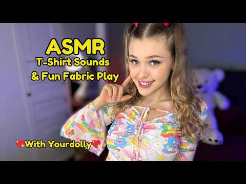 ASMR 🎀 T-Shirt Sounds & Fun Fabric Play 🎀