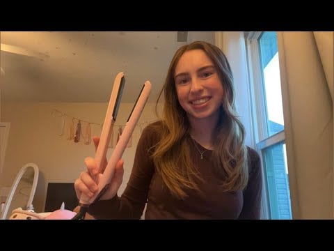 Straightening Your Hair Relaxing ASMR