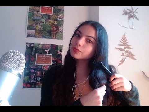 ASMR: Brushing, Oiling, and Braiding my Hair