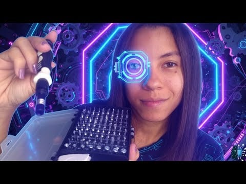 ASMR ROLEPLAY CONSERTANDO VOCÊ ROBÔ 🤖🔧