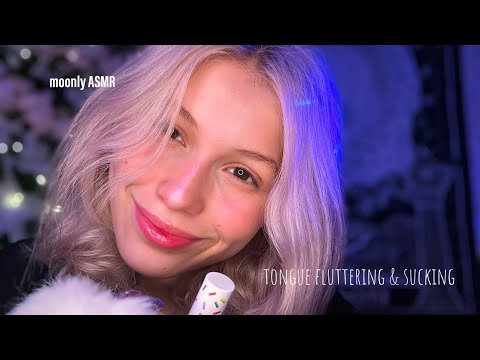 asmr(cc)-tongue fluttering & sucking🤍