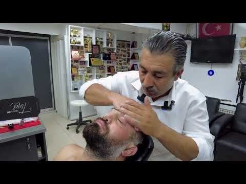 ASMR HEAD MASSAGE , SKIN CARE AND HAIR WASH WITH MUNUR ONKAN