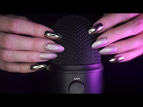 ASMR Mic Scratching | Nail on Nail Tapping | Blue Yeti & Zoom Mic | No Talking