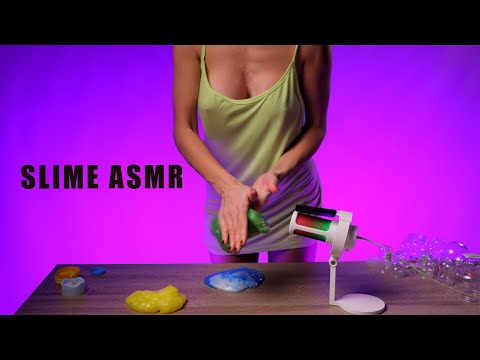 [4K] Satisfying Slime ASMR with Mia | Relaxing Slime No Talking no Music