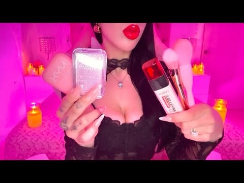 ASMR Tu mejor amiga te maquillaje para tu cita romántica
