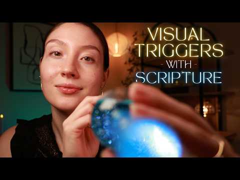 Christian ASMR for Sleep 🌙 😴 Mesmerizing Visual Triggers + Layered Sounds and Whispered Scripture