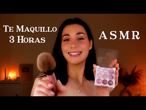 ASMR 3 HORAS 💗💄 TE MAQUILLO HASTA QUE TE DUERMAS 💤 Roleplay en Español Atención Personal