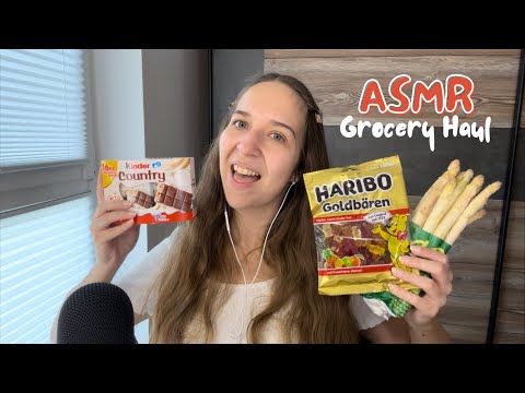 ASMR Grocery Haul 🍫(Tapping, Scratching, Whisper Ramble)