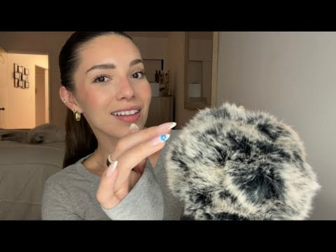 ASMR Full Fuzzy Mic Video | Whispering & Mic Brushing 