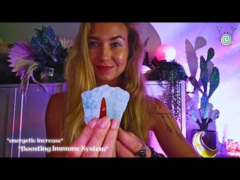 [Reiki ASMR] ~ 🔥IMMUNITY BOOST🔥 energetic confidence | energy detox | crystal healing ASMR