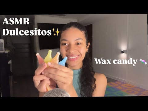 ASMR 🫧 COMIENDO NIK-L-NIPS WAX BOTTLES ✨ Sonidos MUY Satisfactorios 💗🤤