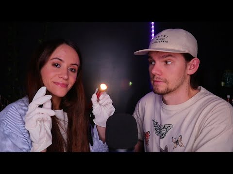 ASMR / Cranial Nerve Exam On A Real Patient (whispered medical roleplay)