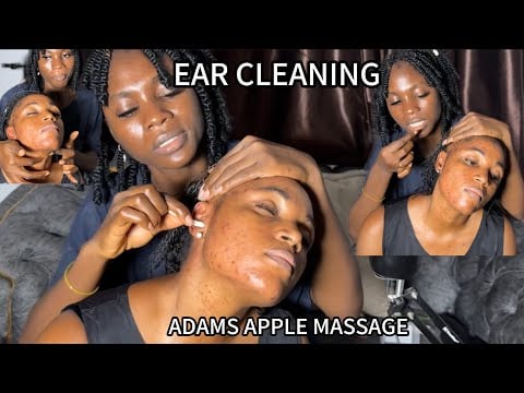 ASMR EAR CLEANING AND NITPICKING, EAR EATING LICKING, EAR BITING, SPIT PAINTING SCALP SCRATCHING|