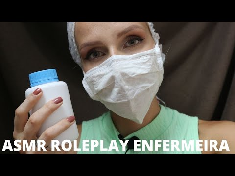 ASMR ROLEPLAY ENFERMEIRA CUIDANDO DE VOCÊ, SONS DE REMÉDIO -  Bruna ASMR