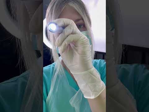 ASMR Examining Your Eyes - Follow My Light! #shorts #asmr #doctor