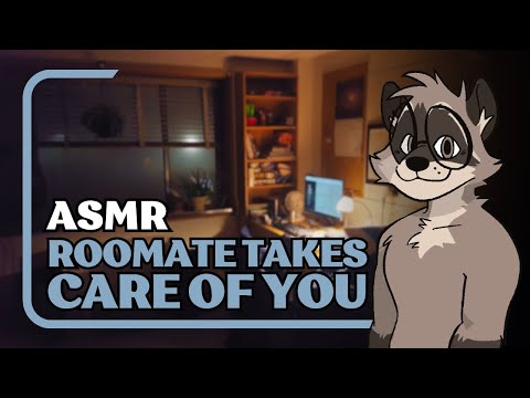 [Furry ASMR] Roomate Takes Care Of You After a Party (Personal Attention, Brushing...)