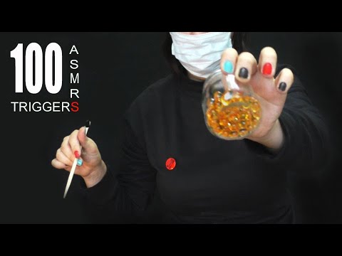 ASMR 100 Triggers in 3 minutes No talking | 100 Триггеров за 3 минуты без лица