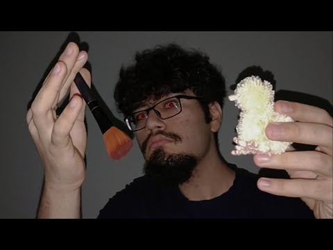 ASMR FAST Makeup (asmr doing your makeup & haircut)