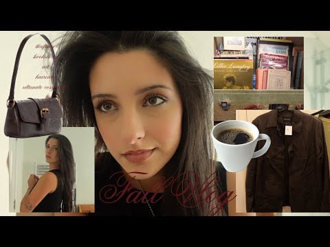 a realistic cozy fall vlog | thrifting, bookstores, selfcare