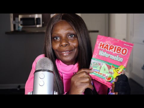 Haribo Ghummie Watermelon Sweet Treats ASMR Eating Sounds