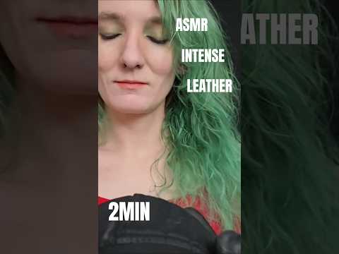 2Min INTENSE Leather Cupping #asmr #relax #leather #4k #binaural #eartoear #earcupping #earmassage